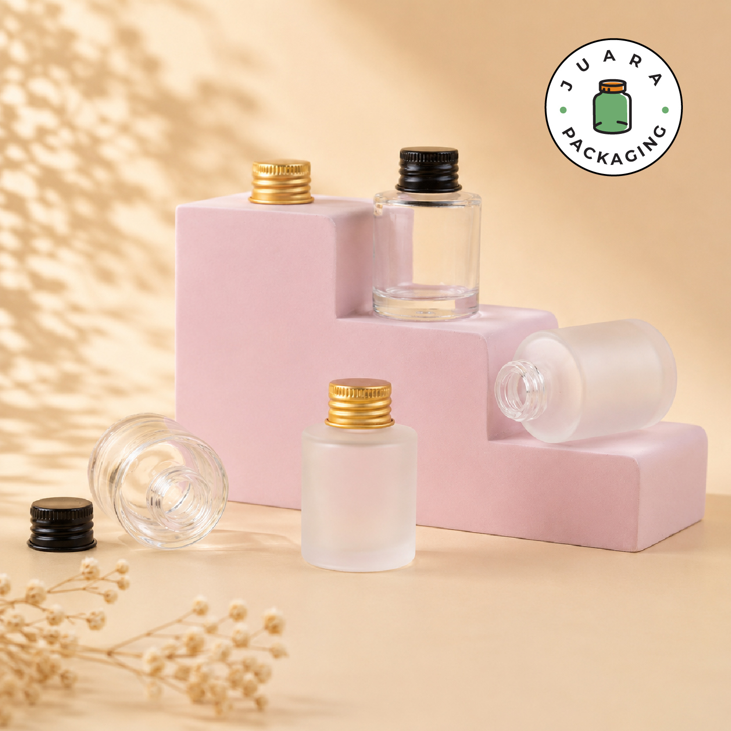 Botol Kaca Mini Bening Buram - 20 ml - Image 5