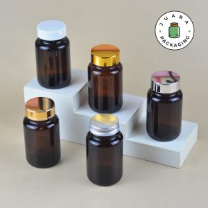 Botol Kaca Amber + Inner Seal - 100 ml