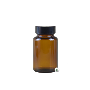 Jar Kaca Amber + Inner Seal - 60ml 100ml 120ml 200ml