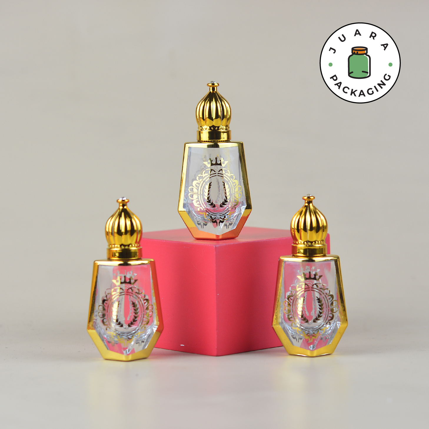 Botol Roll On Gold - 10 ml - Beauty Products Store
