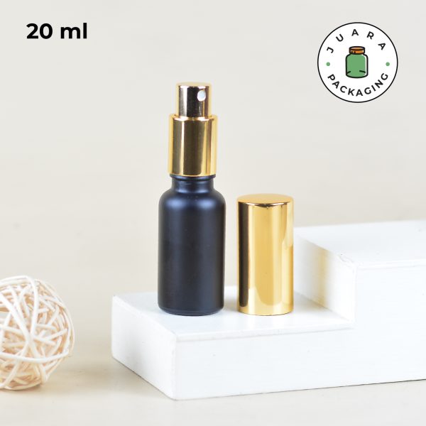 Botol Parfum Kaca Hitam Tutup Gold - 5ml 10ml 20ml 30ml 50ml 100ml - Image 13