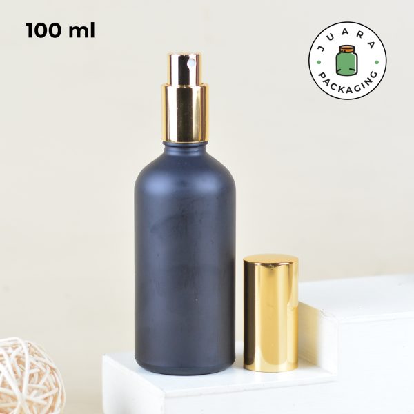 Botol Parfum Kaca Hitam Tutup Gold - 5ml 10ml 20ml 30ml 50ml 100ml - Image 15