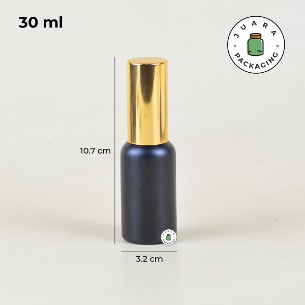 Botol Parfum Kaca Hitam Tutup Gold - 5ml 10ml 20ml 30ml 50ml 100ml - Image 8