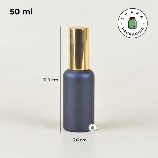 Botol Parfum Kaca Hitam Tutup Gold - 5ml 10ml 20ml 30ml 50ml 100ml - Image 9