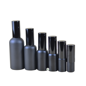 Botol Parfum Kaca Hitam Tutup Hitam - 5ml 10ml 20ml 30ml 50ml 100ml