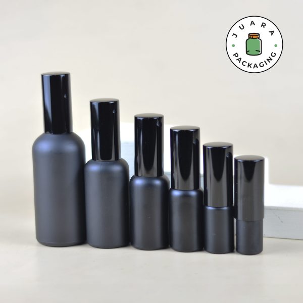Botol Parfum Kaca Hitam Tutup Hitam - 5ml 10ml 20ml 30ml 50ml 100ml - Image 3