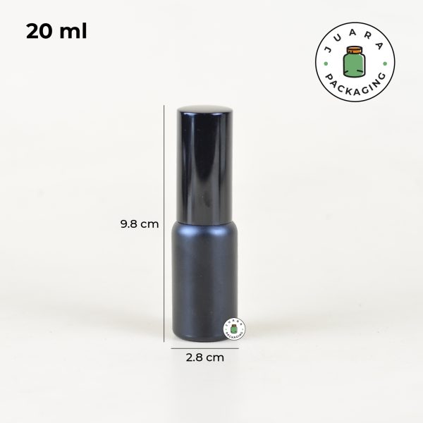 Botol Parfum Kaca Hitam Tutup Hitam - 5ml 10ml 20ml 30ml 50ml 100ml - Image 7
