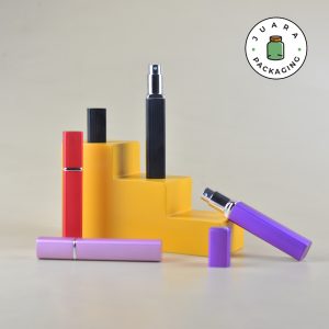 Botol Parfum Metallic Spray Silver - 10 ml