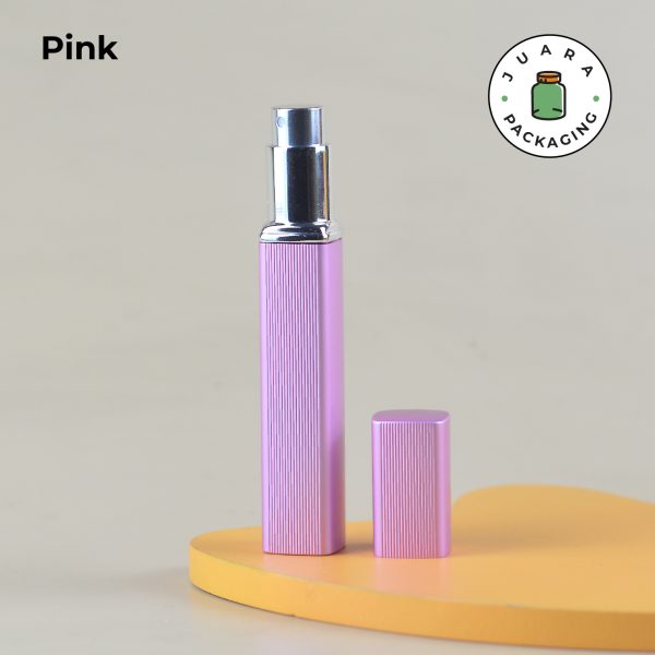 Botol Parfum Metallic Spray Silver - 10 ml - Image 9
