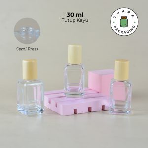 [SEMI PRESS] Botol Parfum Tutup Kayu - 30 ml