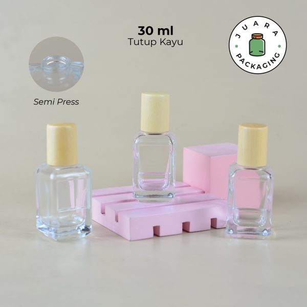 [SEMI PRESS] Botol Parfum Tutup Kayu - 30 ml - Image 2