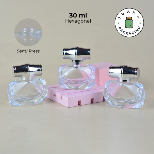 [SEMI PRESS] Botol Parfum Hexagon - 30 ml - Image 2