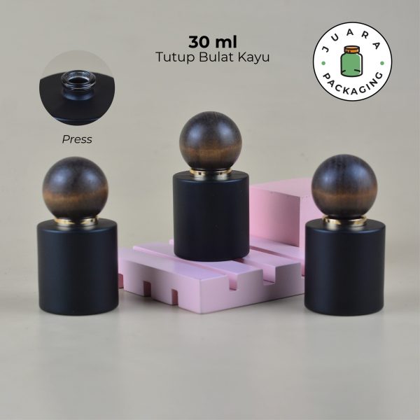 [PRESS] Botol Parfum Tutup Bulat Coklat - 30 ml - Image 2