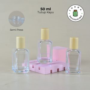 [SEMI PRESS] Botol Parfum Tutup Kayu - 50 ml