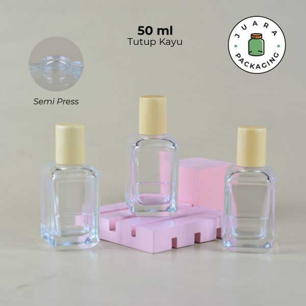 [SEMI PRESS] Botol Parfum Tutup Kayu - 50 ml - Image 2