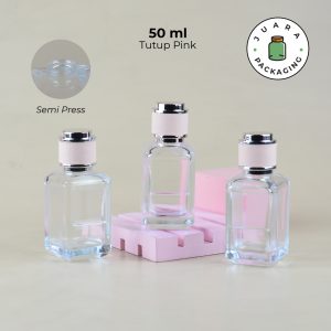 [SEMI PRESS] Botol Parfum Tutup Pink - 50 ml