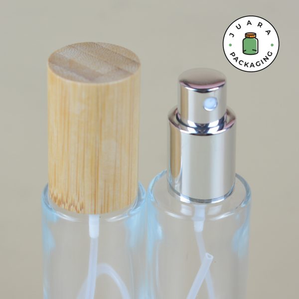 Botol Parfum Spray Silver Tutup Kayu - 50 ml - Image 5