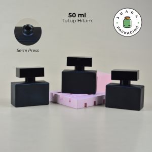 [SEMI PRESS] Botol Parfum Tutup Hitam - 50 ml