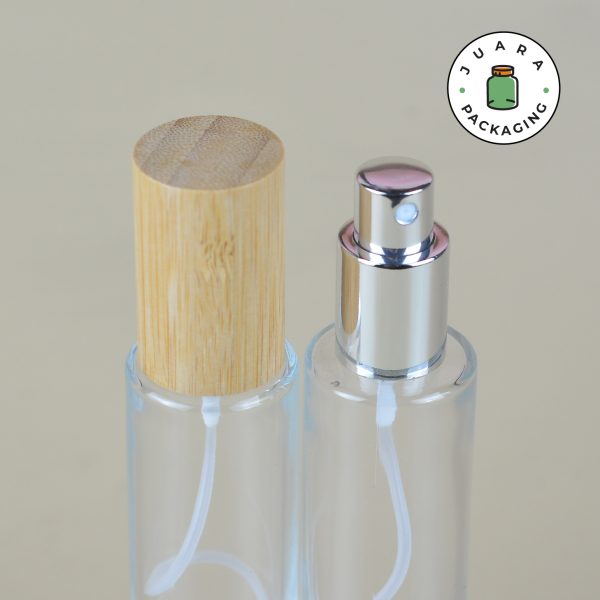 Botol Parfum Spray Silver Tutup Kayu - 70 ml - Image 5