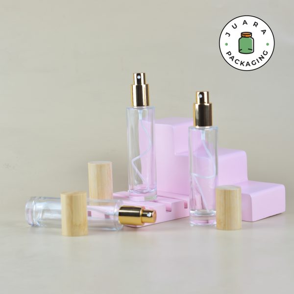 Botol Parfum Spray Gold Tutup Kayu - 70 ml - Image 4