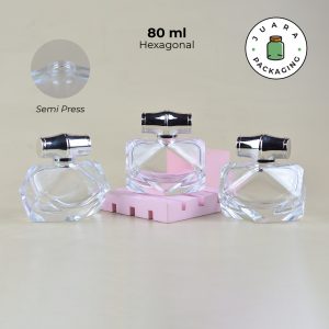 [SEMI PRESS] Botol Parfum Hexagon - 80 ml