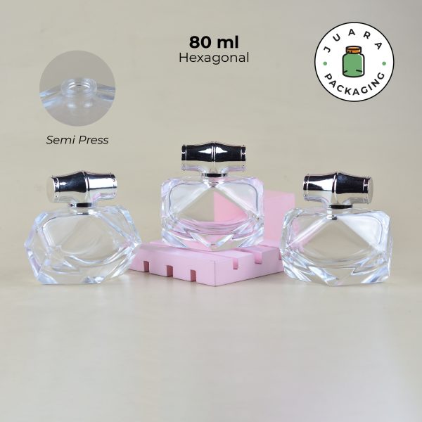 [SEMI PRESS] Botol Parfum Hexagon - 80 ml - Image 2
