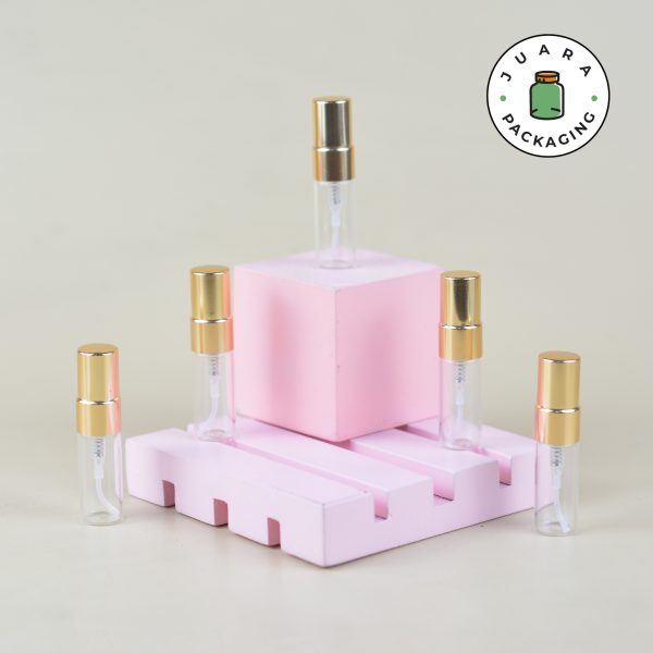 Botol Parfum Mini Spray Gold - 3 ml - Image 3