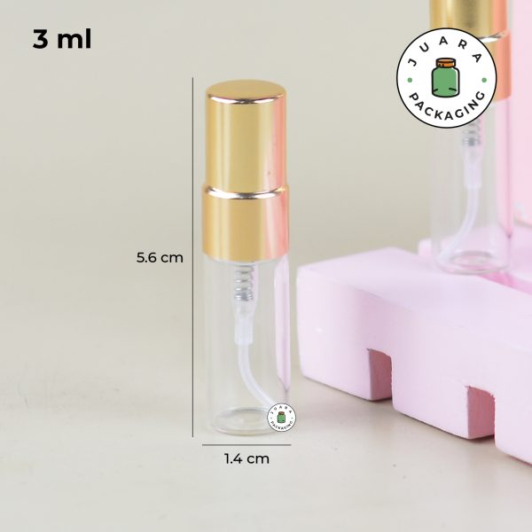 Botol Parfum Mini Spray Gold - 3 ml - Image 6