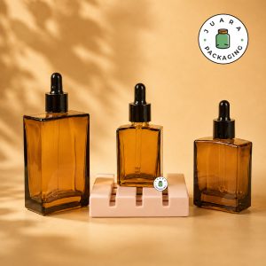 Botol Pipet Amber Kotak - 30ml 50ml 100ml