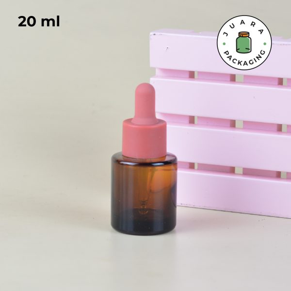 Botol Pipet Amber Karet Pink - 20ml 30ml 50ml 60ml - Image 8