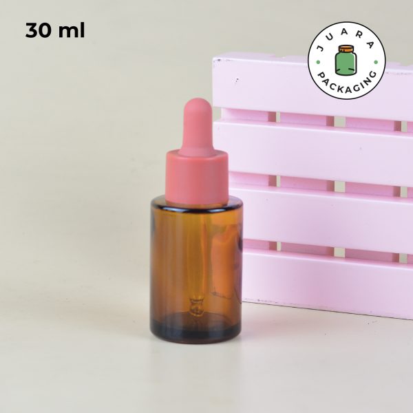 Botol Pipet Amber Karet Pink - 20ml 30ml 50ml 60ml - Image 9