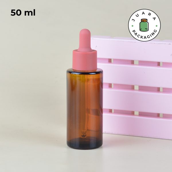 Botol Pipet Amber Karet Pink - 20ml 30ml 50ml 60ml - Image 10