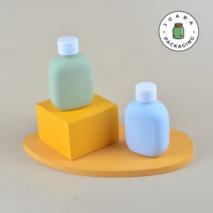 Botol Plastik Pastel Pipih Dropper - 100 ml