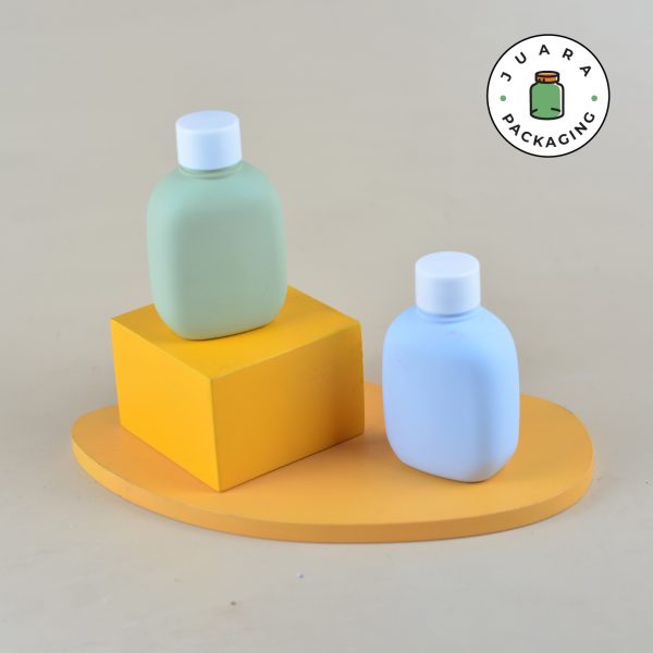 Botol Plastik Pastel Pipih Dropper - 100 ml - Image 2