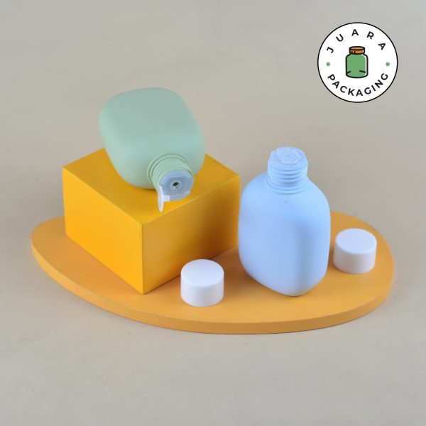 Botol Plastik Pastel Pipih Dropper - 100 ml - Image 3