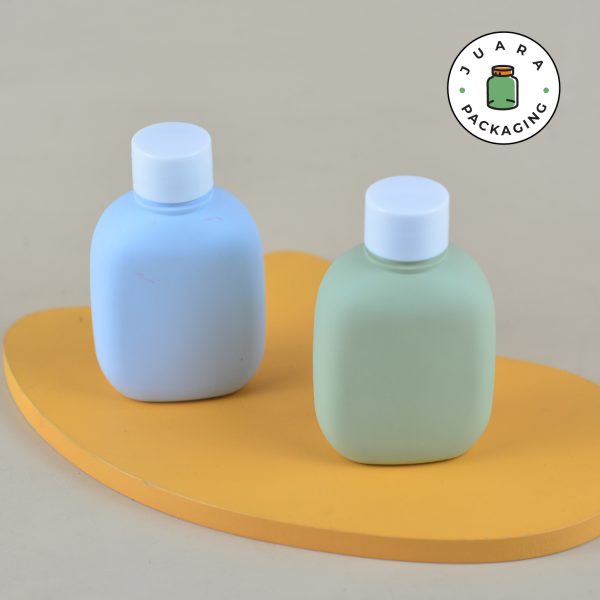 Botol Plastik Pastel Pipih Dropper - 100 ml - Image 5