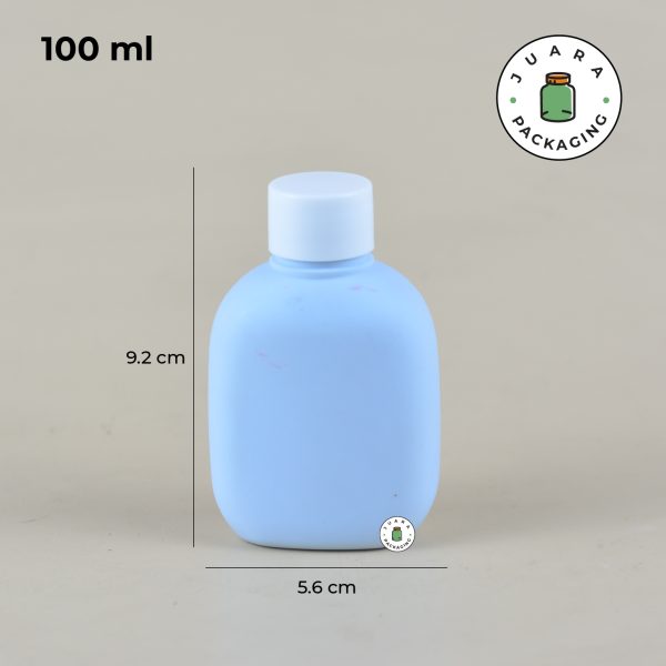 Botol Plastik Pastel Pipih Dropper - 100 ml - Image 6