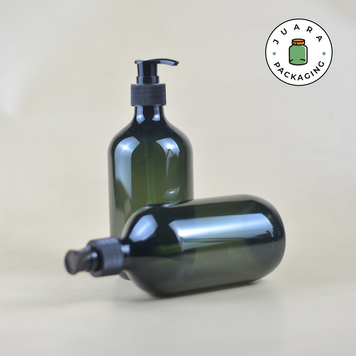 Botol Pump Plastik Hijau - 500 ml - Image 2