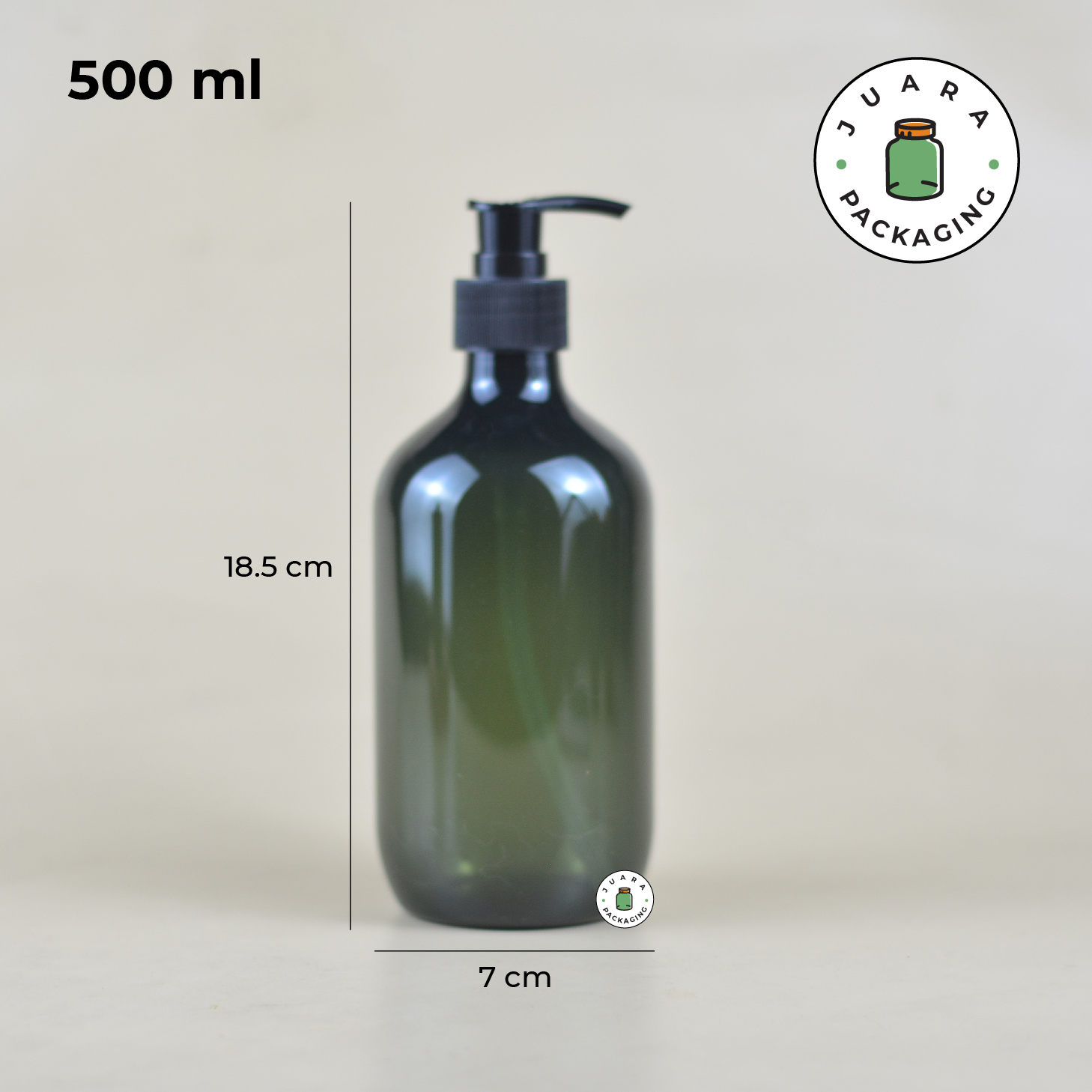 Botol Pump Plastik Hijau - 500 ml - Image 5