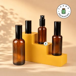 Botol Parfum Amber Spray Hitam - 30 ml 50 ml 100 ml
