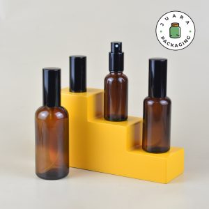 Botol Parfum Amber Spray Hitam - 30 ml 50 ml 100 ml