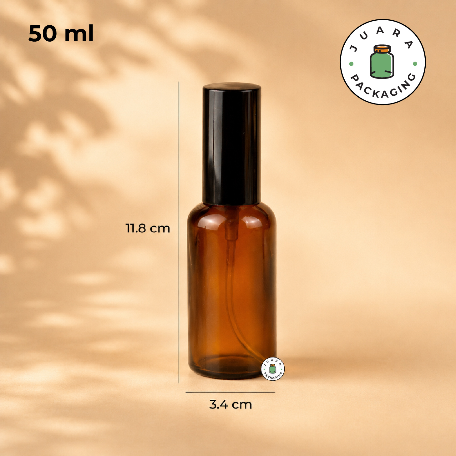 Botol Parfum Amber Spray Hitam - 30 ml 50 ml 100 ml - Image 6
