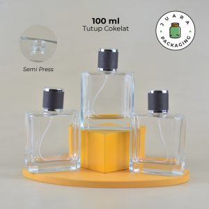[SEMI PRESS] Botol Parfum Tutup Coklat - 100 ml