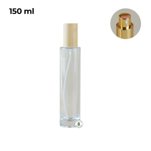 Botol Parfum Spray Gold Tutup Kayu - 150 ml