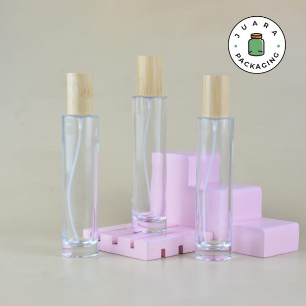 Botol Parfum Spray Silver Tutup Kayu - 150 ml - Image 3