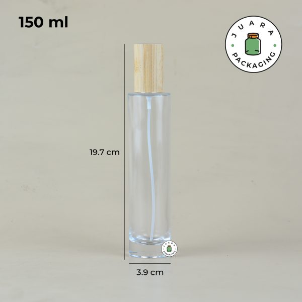 Botol Parfum Spray Silver Tutup Kayu - 150 ml - Image 6