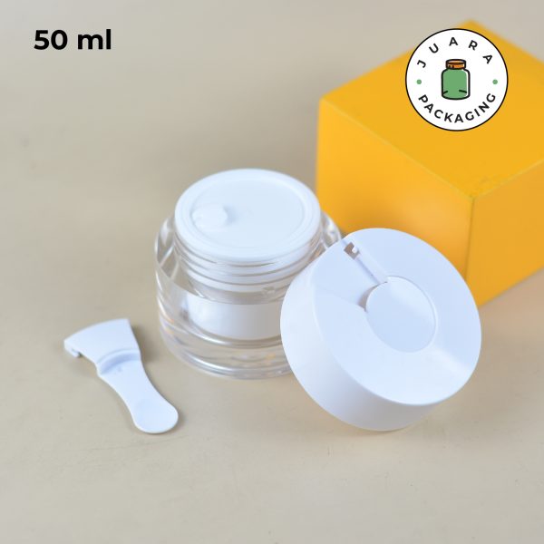 Pot Cream Acrylic + Spatula - 15 ml 30 ml 50 ml - Image 11