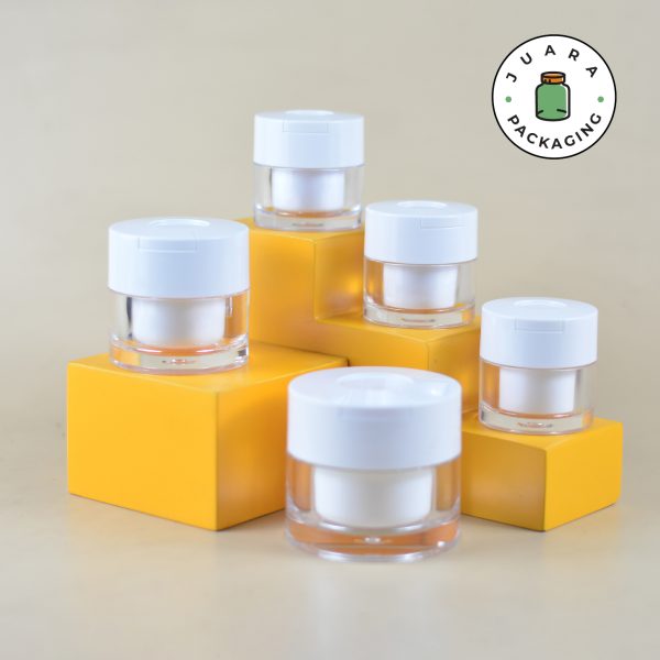 Pot Cream Acrylic + Spatula - 15 ml 30 ml 50 ml - Image 2
