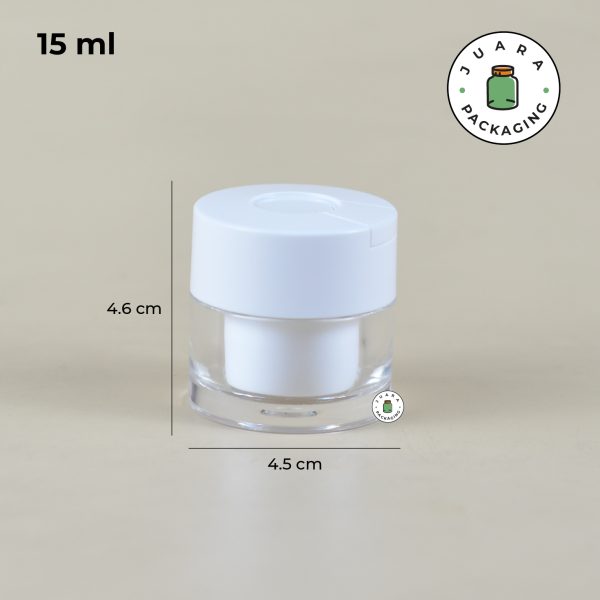 Pot Cream Acrylic + Spatula - 15 ml 30 ml 50 ml - Image 5
