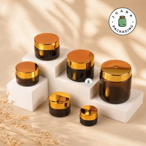 Pot Cream Kaca Amber - 5ml 15ml 20ml 30ml 50ml 100ml